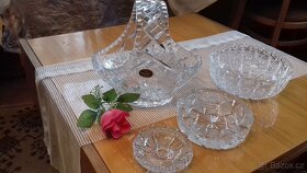 miska a svícen KOBALT // BROUŠENÉ SKLO - 4