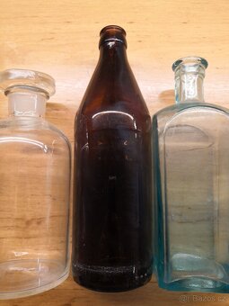 Starožitné lahve, lahvičky, flašky - 4