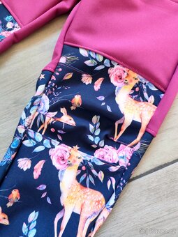 Dětský softshellový komplet srnečky vel.116 - 4