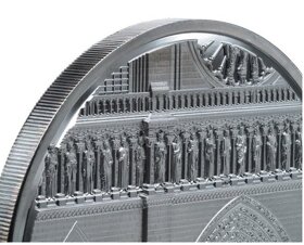 NOTRE DAME DE PARIS Tiffany Art 5 oz Palau 2021 - 4