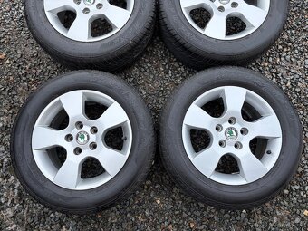 Alu orig letní sada Škoda Helios 5x112 6,5J ET50 205/60 R15 - 4