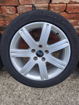 ALU Audi 5x112 17" se zimními pneu 225/50 R17 - 4