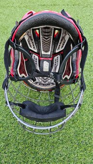 Hokejová helma s mřížkou červená vel. M 55-59 cm - 4