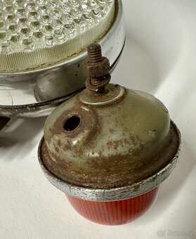 3x světlo světlomet staré pro auto moto RETRO KOUSKY - 4