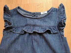 Riflové šaty vel. 116. - 4