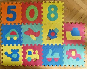 Dlaždice puzzle hrací pěnová podložka pro děti - 4