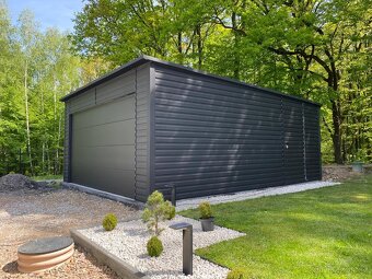 Plechová garáž 6x6m - 4