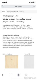 Domestav Klára 1 rostoucí židle smrk - 4