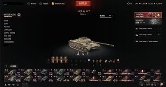 World of Tanks účet 4300 wn8 - 4