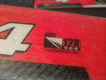 Lyže Fischer dětské 128cm - 4