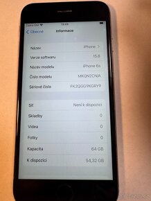 Apple iPhone 6s 64gb kondice baterie 100% S kabelem Cena 18 - 4