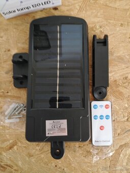 Venkovní solární LED světlo lampa + SENZOR 120LED - 4
