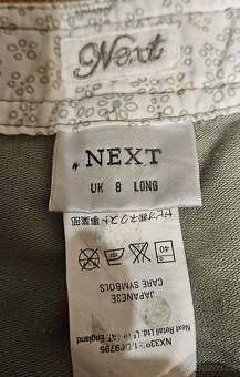 Dámské bavlněné kalhoty značka Next, velikost 8 - 4