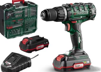 PARKSIDE Aku-vrtačka sada, 2 BATERKY, NOVÉ - 4
