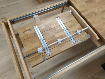 Sleva - Nový rozkládací stůl masiv dub - 4