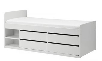 Postel studentská/dětská s praktickým úložným prostorem - 4