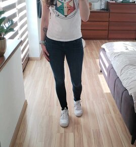 Dámské skinny rifle džíny Pepe Jeans Pixie modré 27/30 - 4