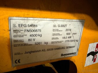 Výprodej el. VZV Jungheinrich EFG 545 s pozicionérem - 4