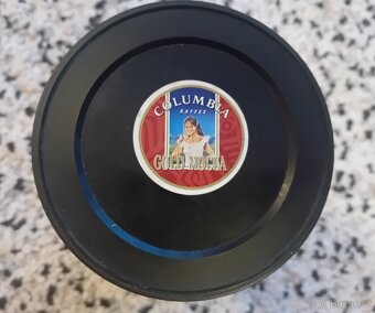 Stará plechovka od kávy s květy - 4