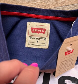 Krásné holčičí nové tričko Levis vel.128 - 4