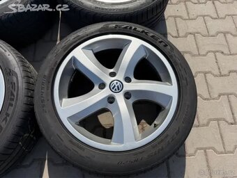 4x al kola 5x120 18 + pneu letní 255/45 R18 - 4