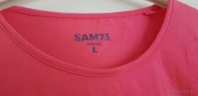 Dámské růžové triko/tričko Sam73 vel. L - 4