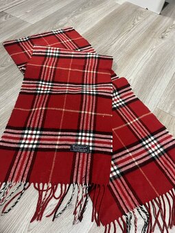 Burberry šála - červená - 4