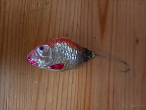 asi 100 let stará vánoční ozdoba - rybička - 4