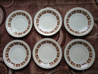 Kávová sada, souprava na kávu, 6 kusů, s podšálky - 4