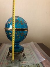 Skleněný starožitný minibar na likér - 4