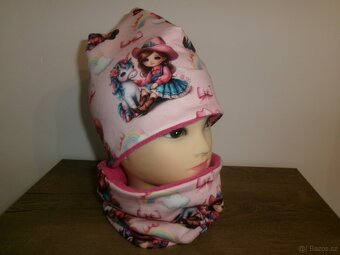 KRÁSNÉ PODŠITÉ JARNÍ ČEPICE 51-55CM ELSA-SPIDERMAN AJ. - 4