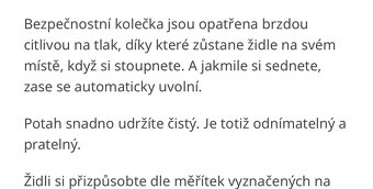 Dětská židle na koleckach - 4