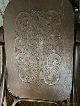 Prvorepublikové houpací křeslo thonet - 4