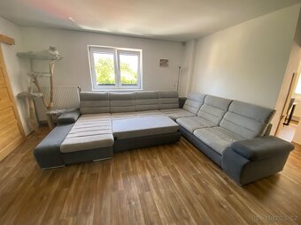 Velká rozkládací sedací souprava s úložným prostorem - 4
