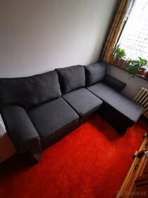 Sedačka, rohová a rozkládací s úložným prostorem - 4