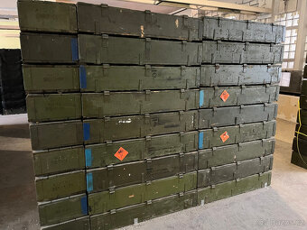 Dřevěné vojenské bedny od munice - 2 typy - 4