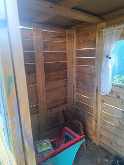 Dětský dřevěný zahradní domek - 4