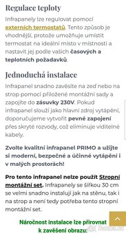 Infrapanely, 90x30cm, 3 ks - 4