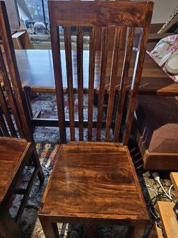 Starožitný stůl a židle - 4