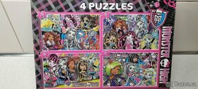 Puzzle monster high - 4 různé puzzle + 1 zdarma - 4