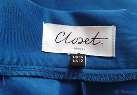 Královsky modrá kolová midi sukně Closet - 4