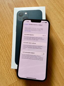 iPhone 13 Midnight BATERIE 100% TOP - 4