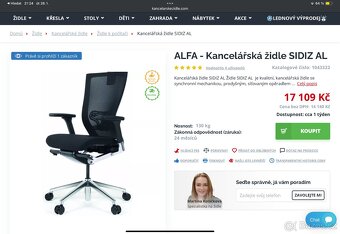 Kancelářská židle Sidiz Alfa - 4