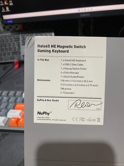 Wooting killer Nuphy Halo65 HE magneticke spinace - 4