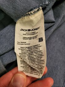 Jack & Jones Petrol Blue LARGE/MEDIUM Short-Sleeve Polo Shir - 4