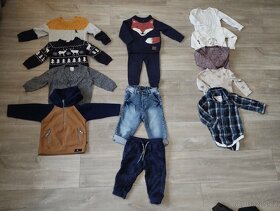 Dětské zimní oblečení velikost 9-12 měsíců - 4