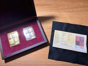 Česká známka, V. Český st. znak, Zlatá a stříbrná 155/200 ks - 4