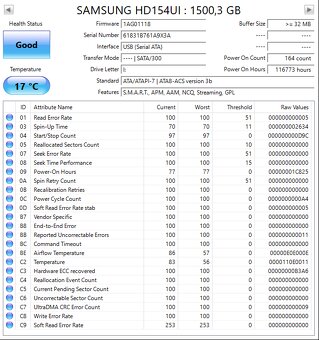 3,5" SATA HDD 1,5 TB/1500 GB Samsung HD154UI - 4