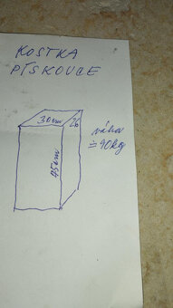 Pískovec - řezaný blok - 4