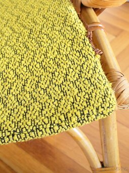 Retro Ratanové Křeslo ÚLUV - 4